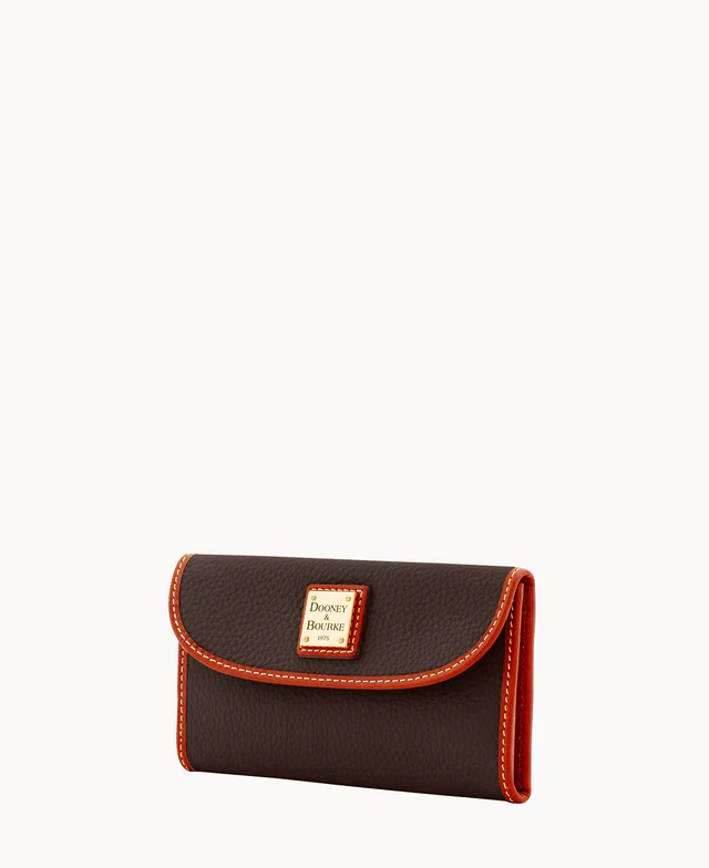 Pebble Grain Continental Clutch