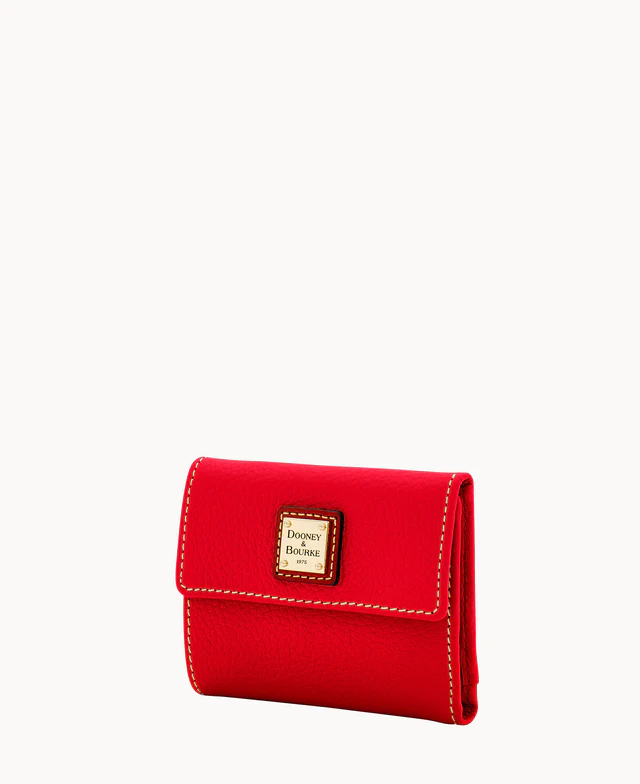 Pebble Grain Small Flap Wallet