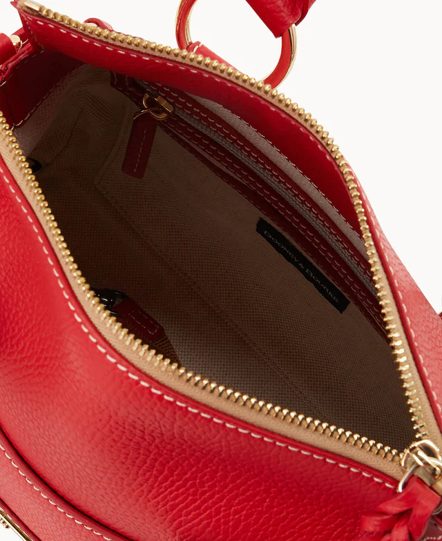 Lucca Leather Satchel With Pocket