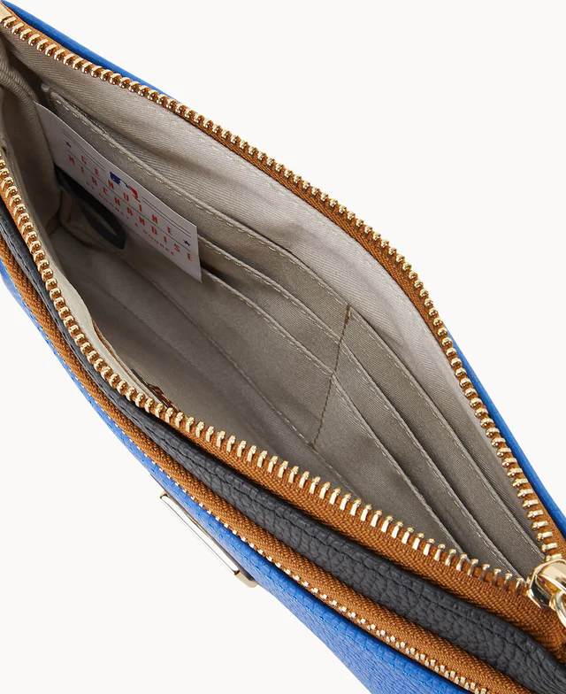 MLB Dodgers Double Zip Wristlet