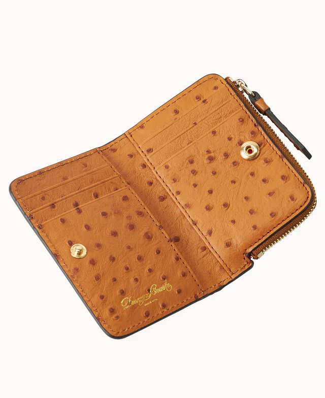 Ostrich Zip Credit Card Wallet 12