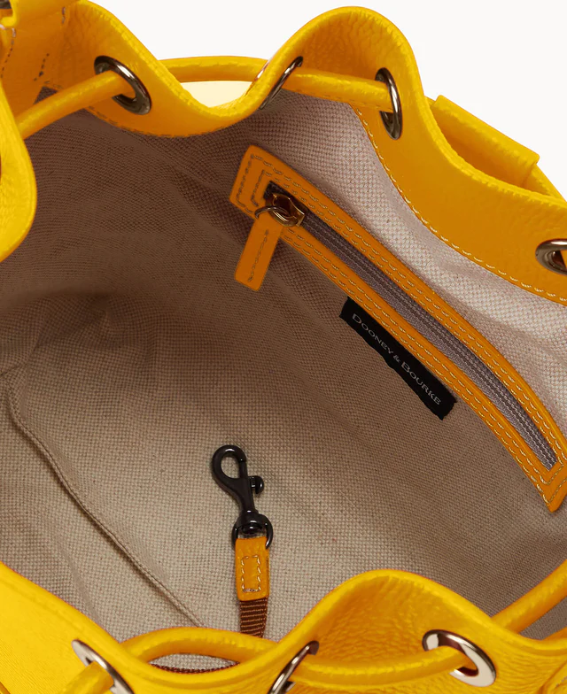 Lucca Leather Crossbody Drawstring