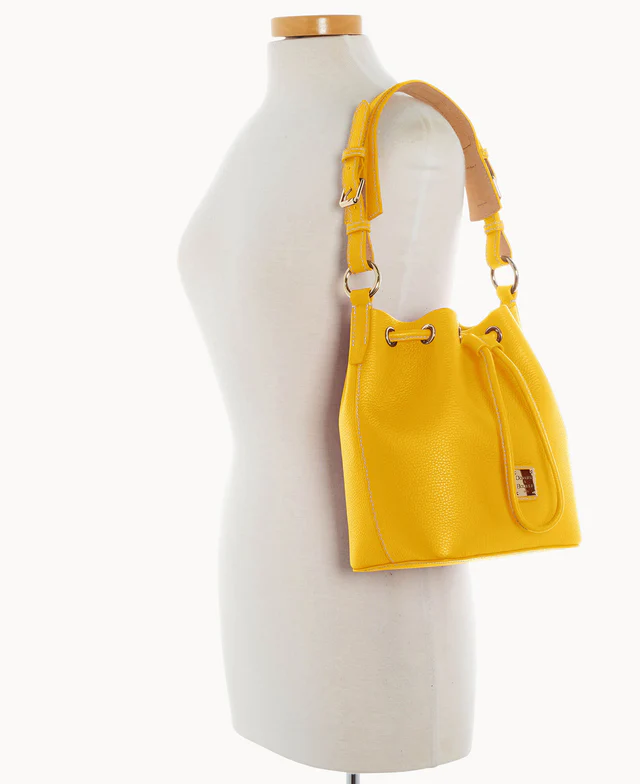 Lucca Leather Small Drawstring