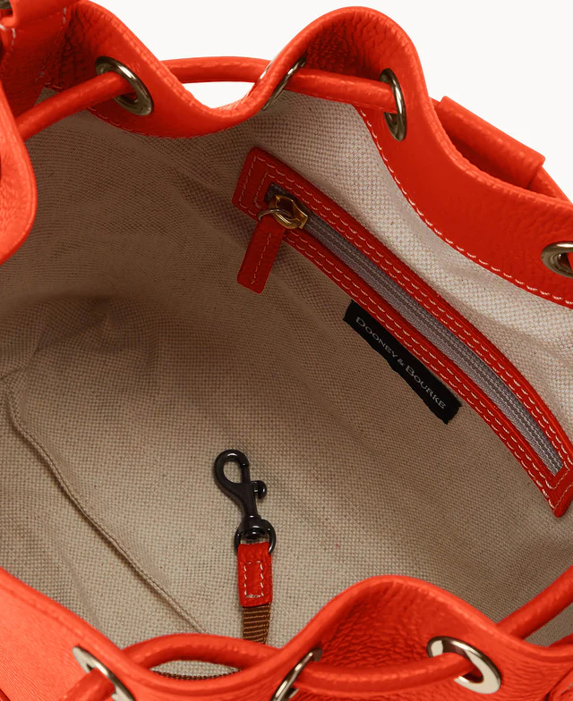 Lucca Leather Crossbody Drawstring
