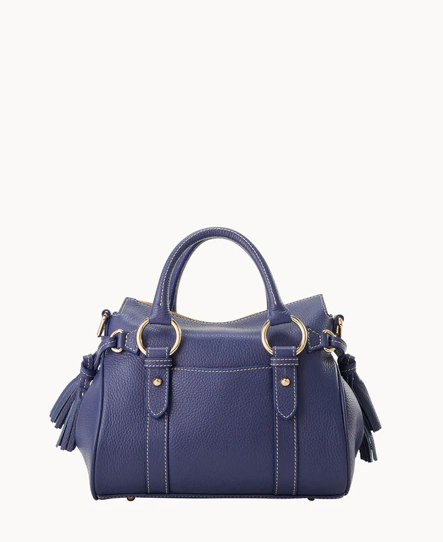 Lucca Leather Satchel With Pocket