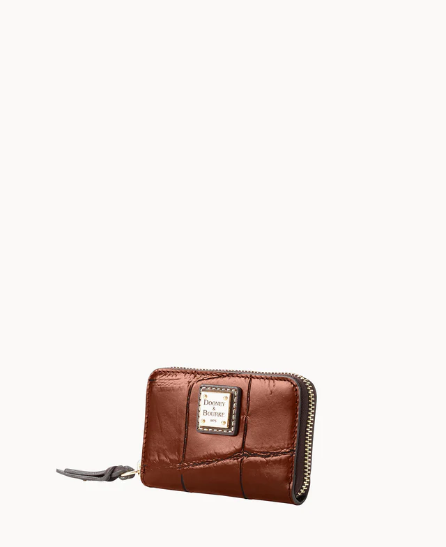 Denison Large Zip Around Credit Card Case