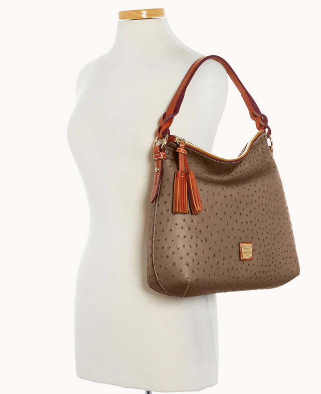 Ostrich Twist Strap Hobo
