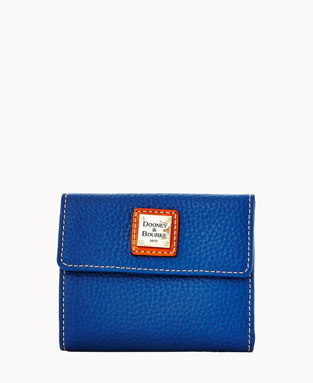 Pebble Grain Small Flap Wallet