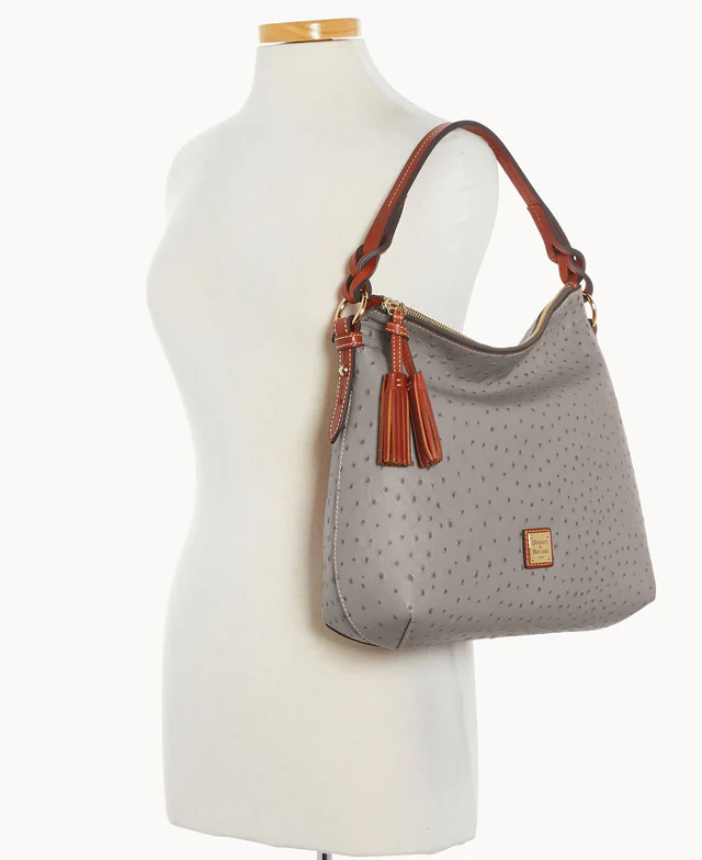 Ostrich Twist Strap Hobo