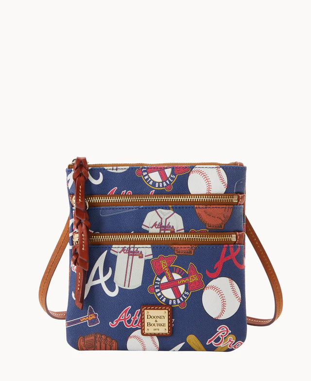 MLB Braves Triple Zip Crossbody
