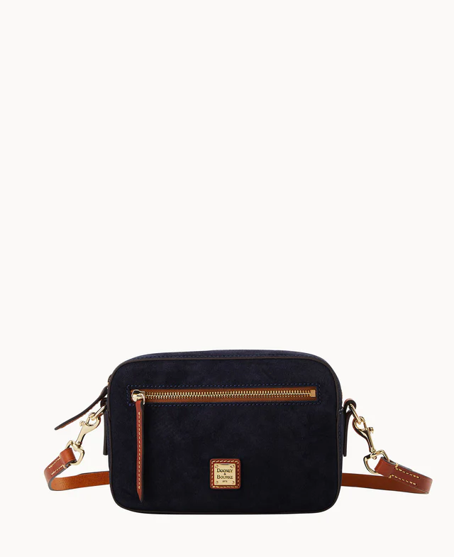 Suede Camera Zip Crossbody