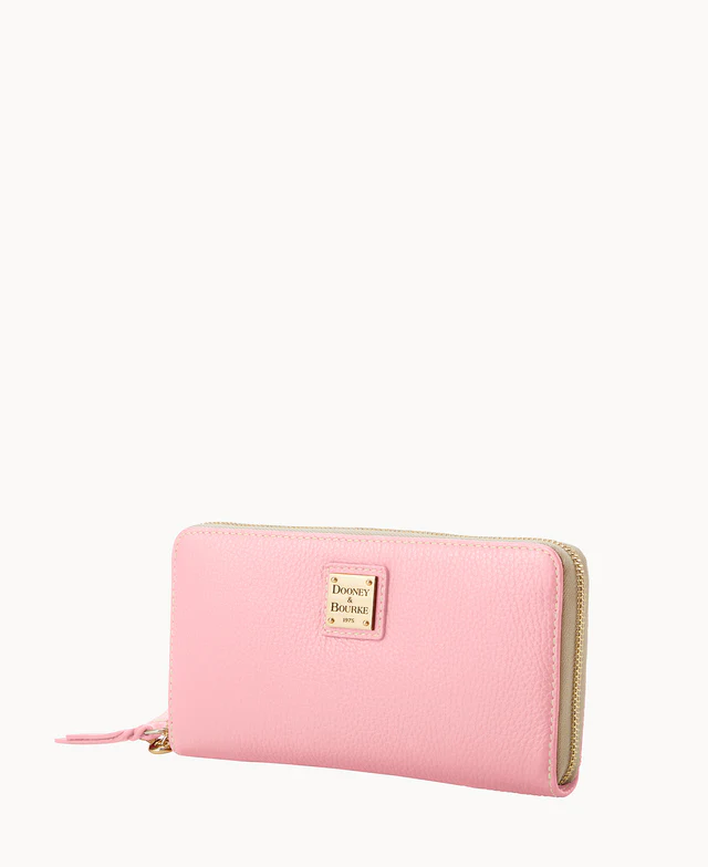 Lucca Leather Large Zip Around Wristlet