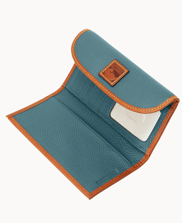Pebble Grain Continental Clutch