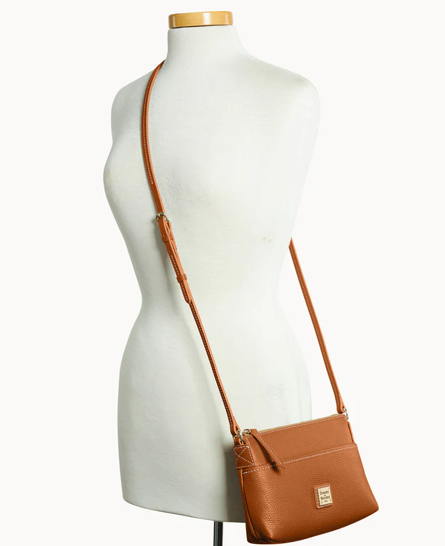 Lucca Leather Ginger Crossbody