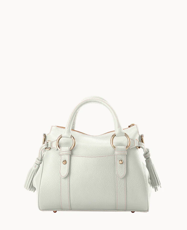 Lucca Leather Satchel With Pocket