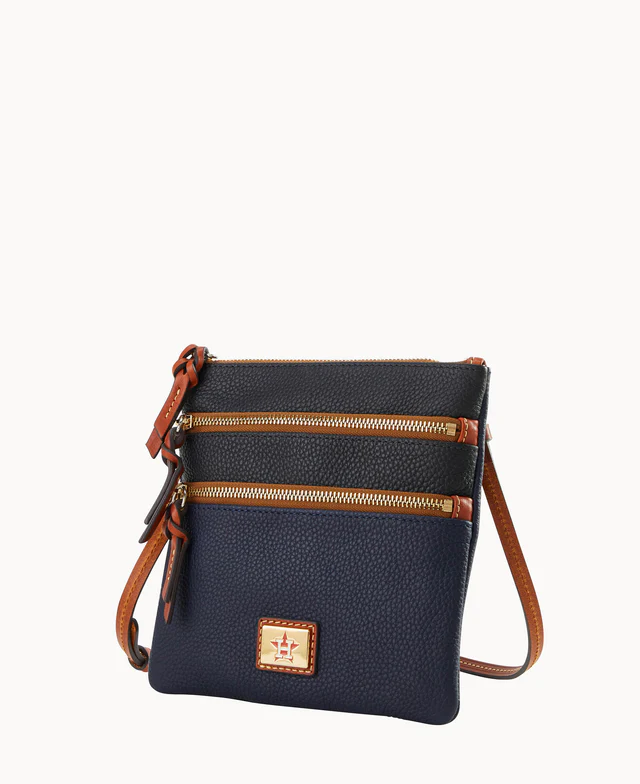 MLB Astros Triple Zip Crossbody