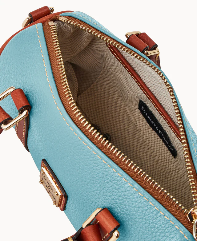 Pebble Grain Crossbody Barrel Satchel 20