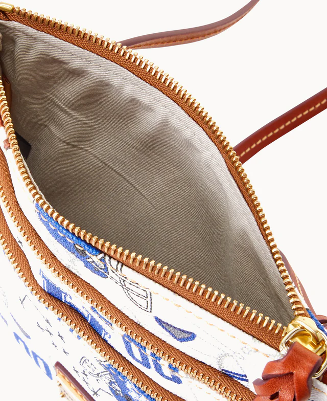 Collegiate University of Kentucky Triple Zip Crossbody