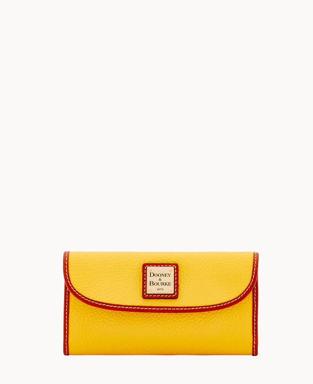 Pebble Grain Continental Clutch