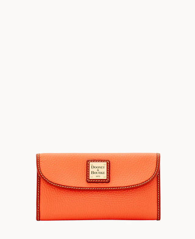 Pebble Grain Continental Clutch