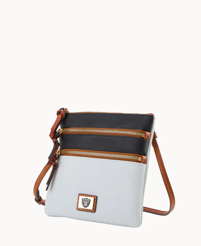 NFL Raiders Triple Zip Crossbody