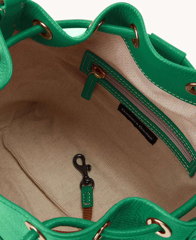 Lucca Leather Crossbody Drawstring