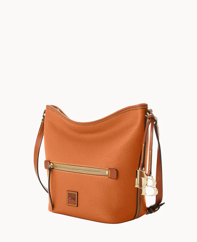 Pebble Grain Zip Sac
