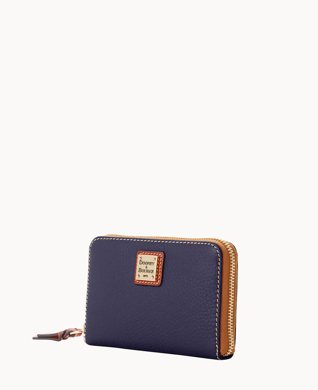 Pebble Grain Medium Zip Around Wallet