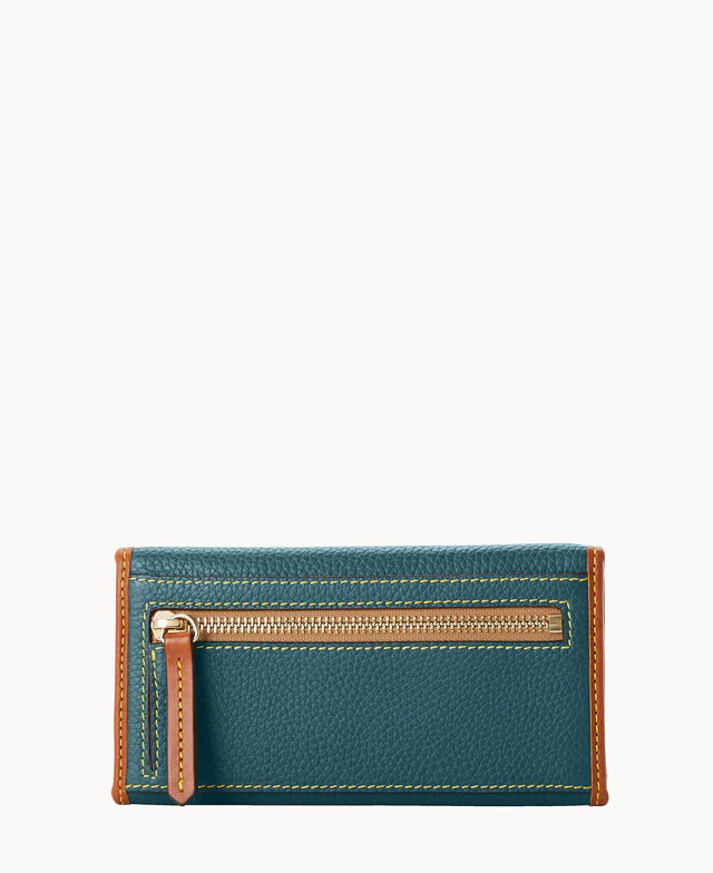 Pebble Grain Continental Clutch