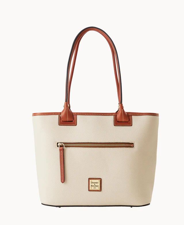 Pebble Grain Zip Tote