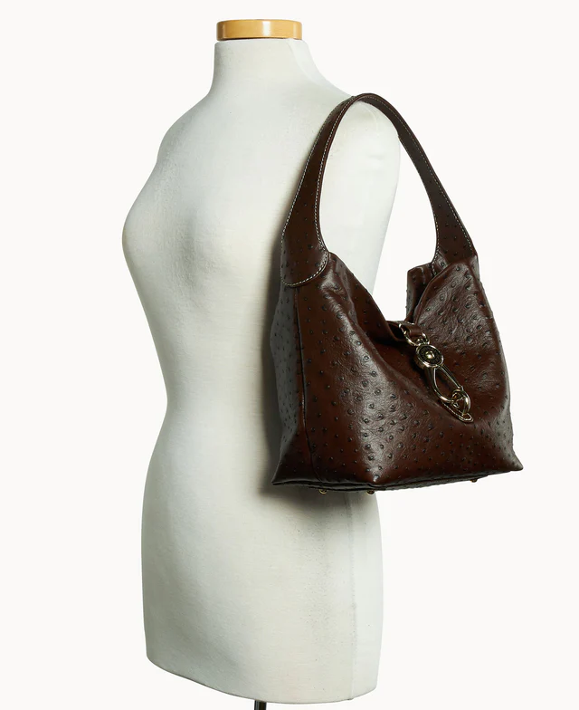 Ostrich Logo Lock Hobo
