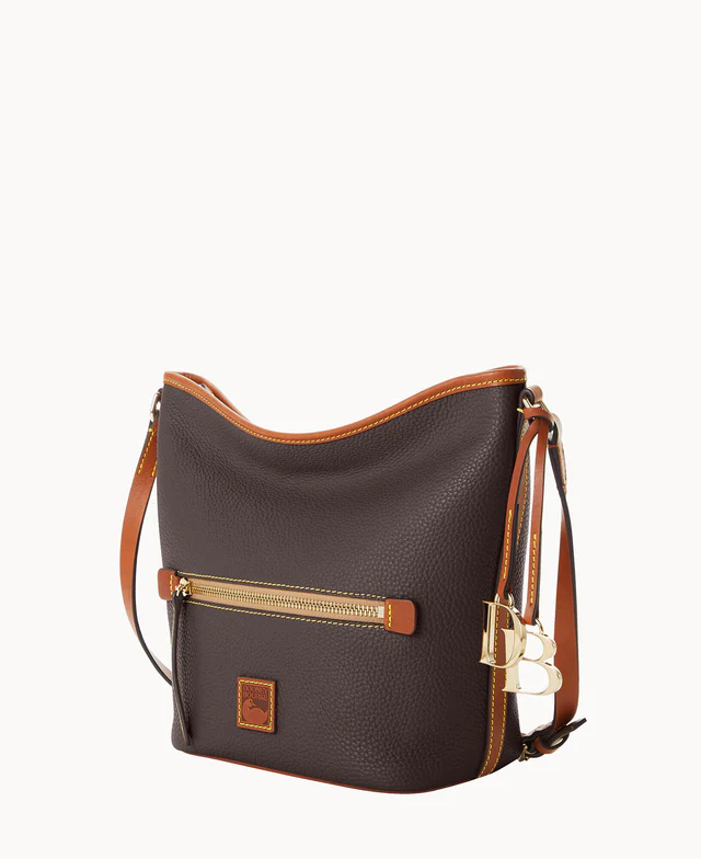 Pebble Grain Zip Sac