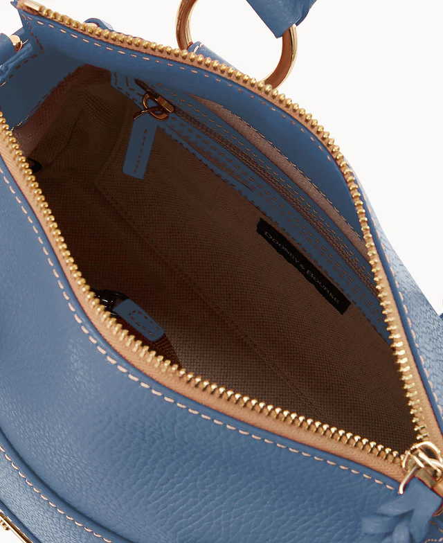 Lucca Leather Satchel With Pocket