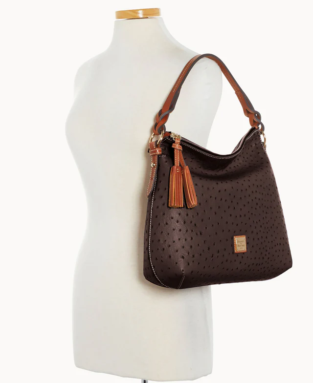 Ostrich Twist Strap Hobo