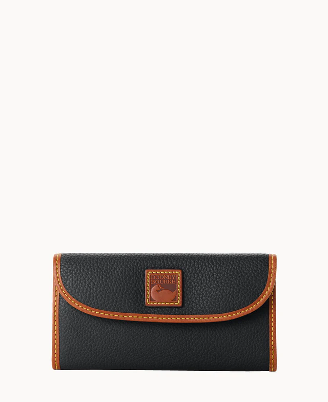 Pebble Grain Continental Clutch