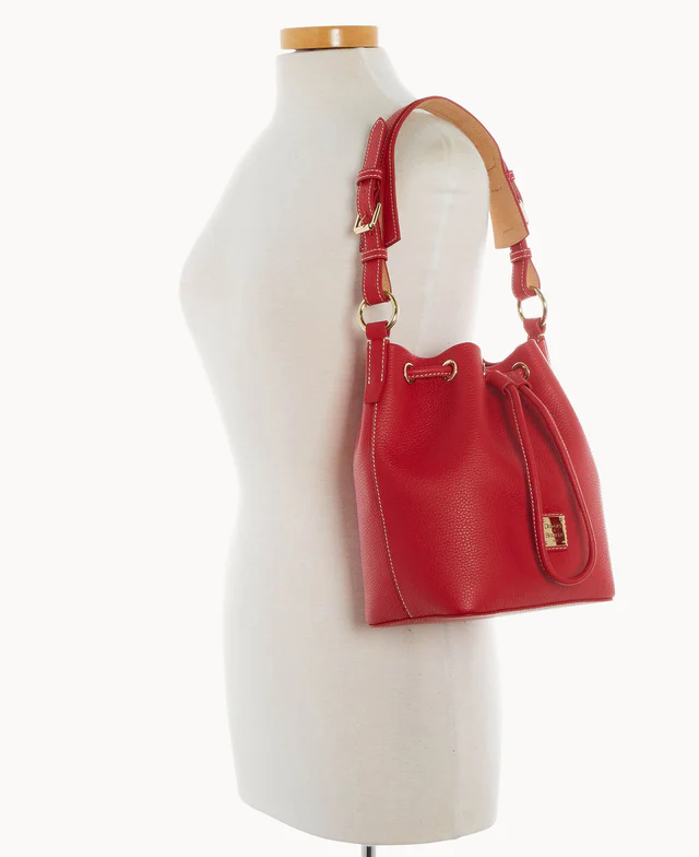 Lucca Leather Small Drawstring