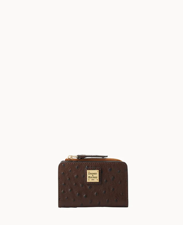Ostrich Zip Credit Card Wallet 12