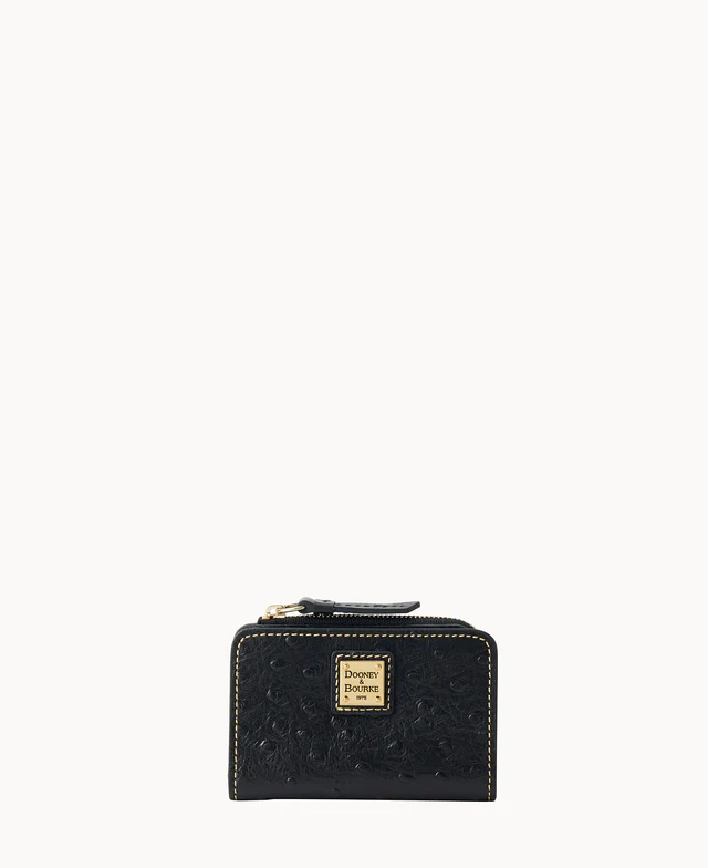 Ostrich Zip Credit Card Wallet 12