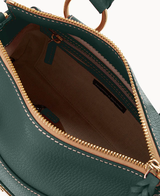 Lucca Leather Satchel With Pocket