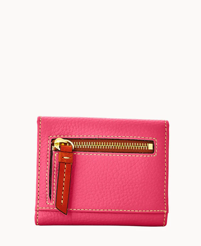 Pebble Grain Small Flap Wallet