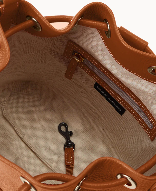 Lucca Leather Crossbody Drawstring