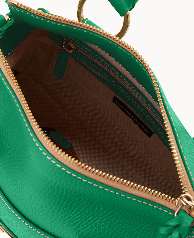 Lucca Leather Satchel With Pocket