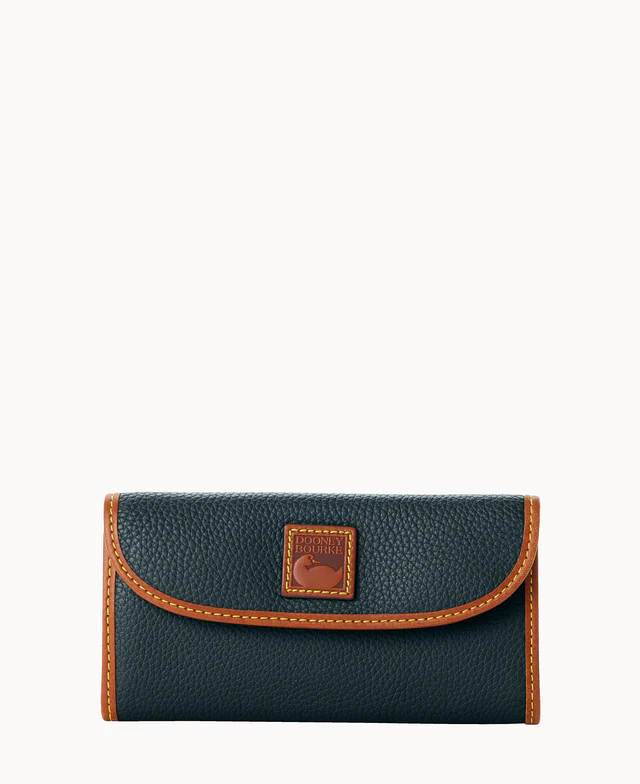 Pebble Grain Continental Clutch