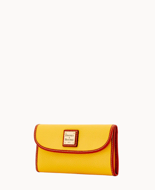 Pebble Grain Continental Clutch