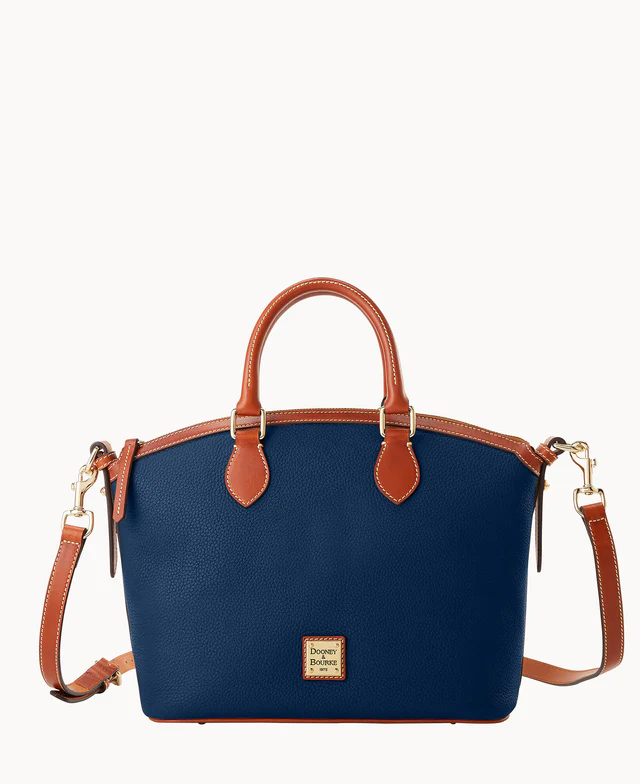 Pebble Grain Domed Satchel