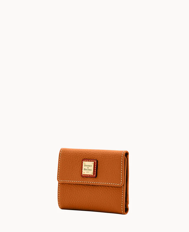 Pebble Grain Small Flap Wallet