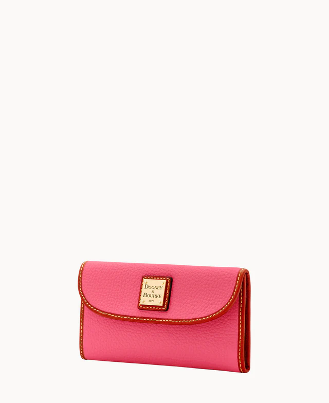 Pebble Grain Continental Clutch