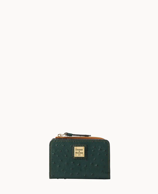 Ostrich Zip Credit Card Wallet 12