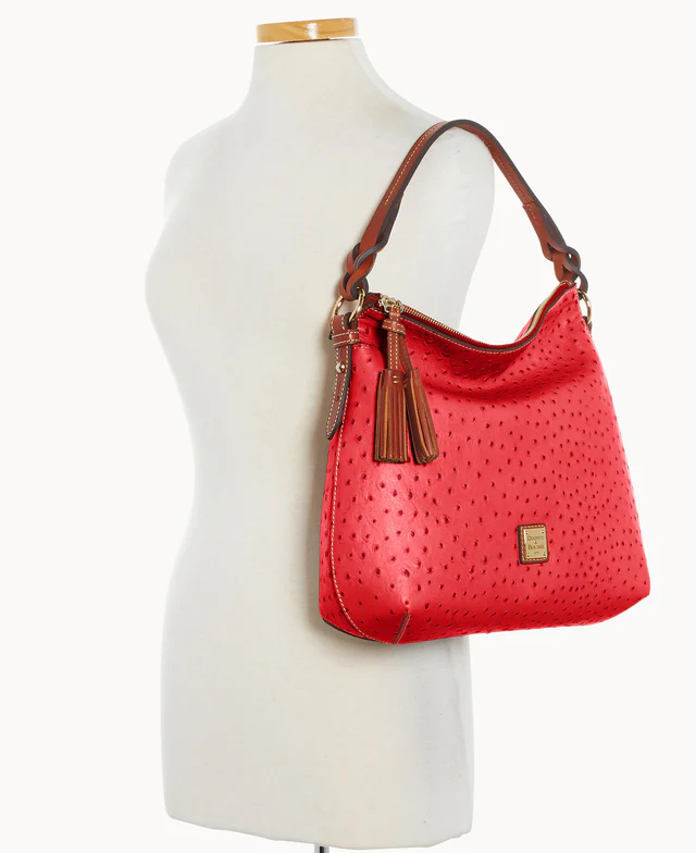Ostrich Twist Strap Hobo