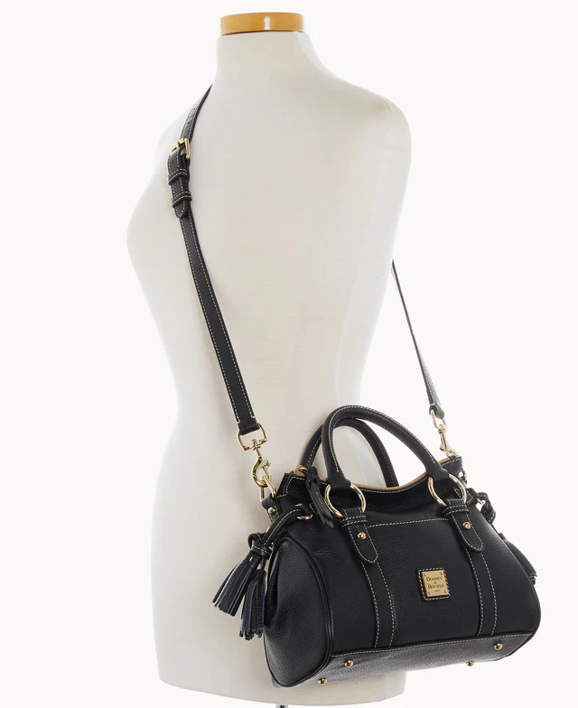 Lucca Leather Satchel With Pocket